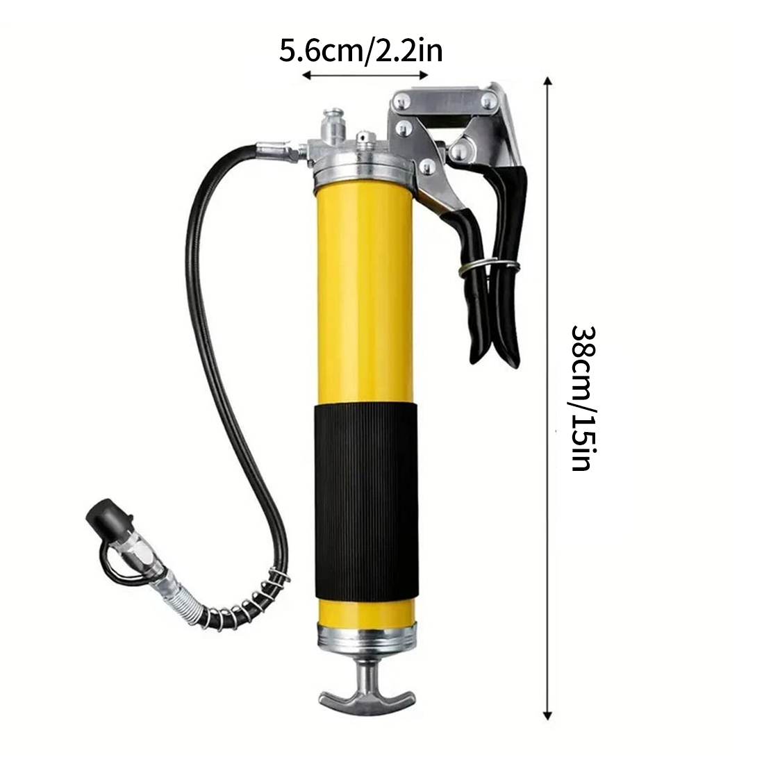 Professional Grease Gun, One-Hand Grease Gun, 8000 PSI, 8-Piece Set With 2 Standard Hoses photo 4