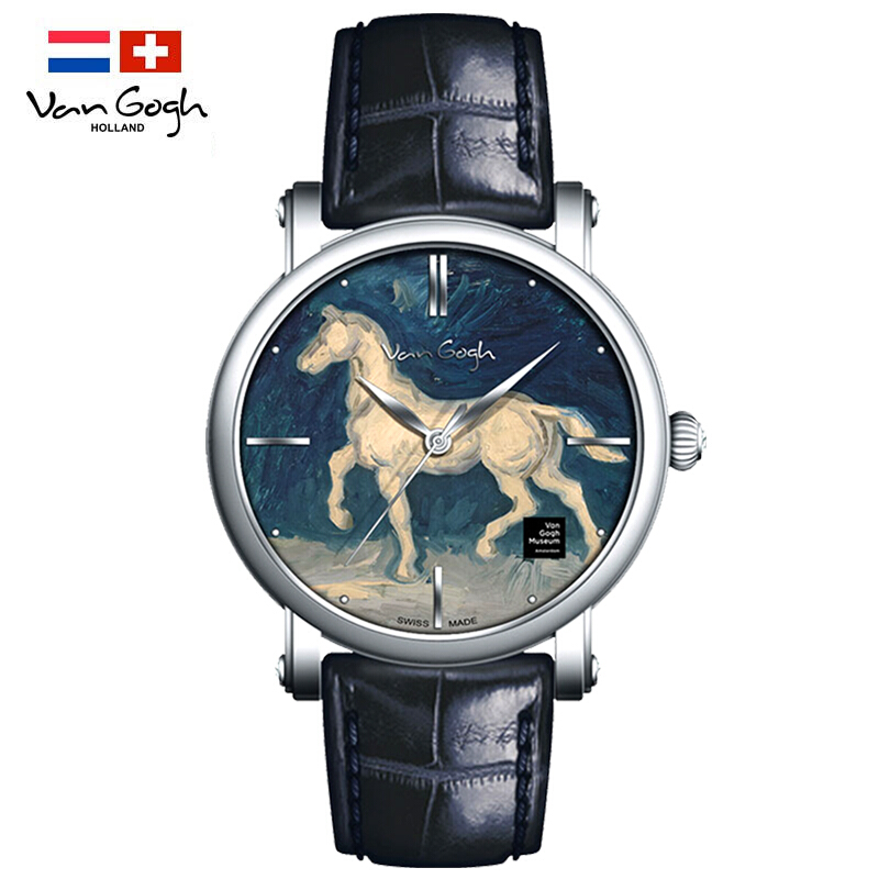 Van Gogh Quartz Wrist Watch Horse Plaster Statue photo 2