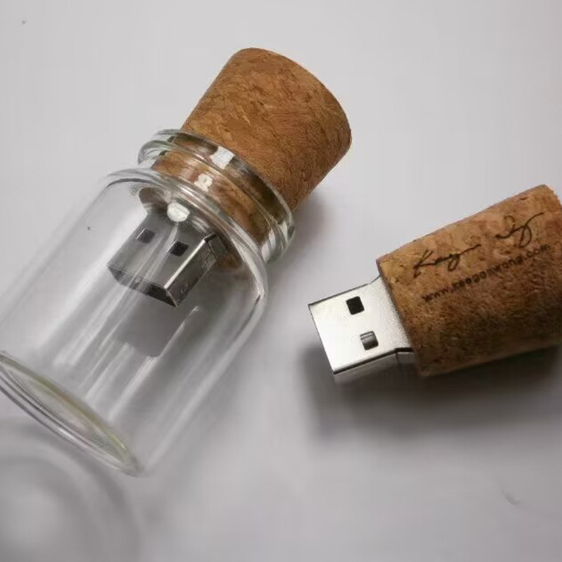 Wooden Wish Drift Bottle USB Disk photo 2