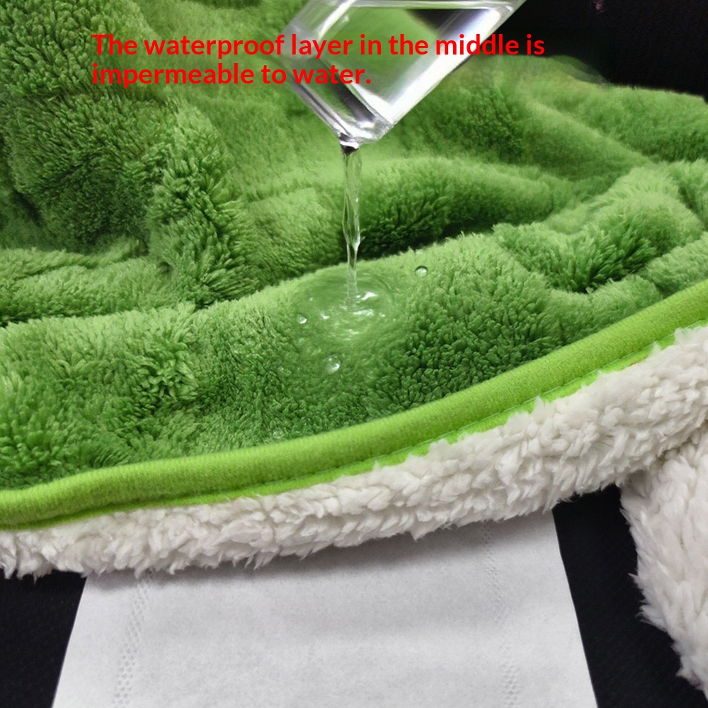 Thick Plush Waterproof Non-Slip Pet Pee Mat Cover For Cats & Dogs photo 2