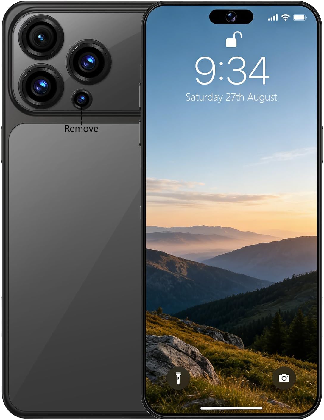 A17 Unlocked Phone Ultra 8GB 256GB Smartphone Android 15 Phone,6800mAh Battery 5G Dual SIM Dual Standby photo 2