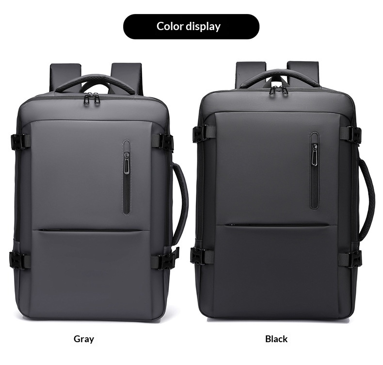 Minimally Designed Men's Business Backpack With A High-end Feel For Business Trips, Large Capacity Travel Backpack, Computer Bag, Backpack - Black photo 6