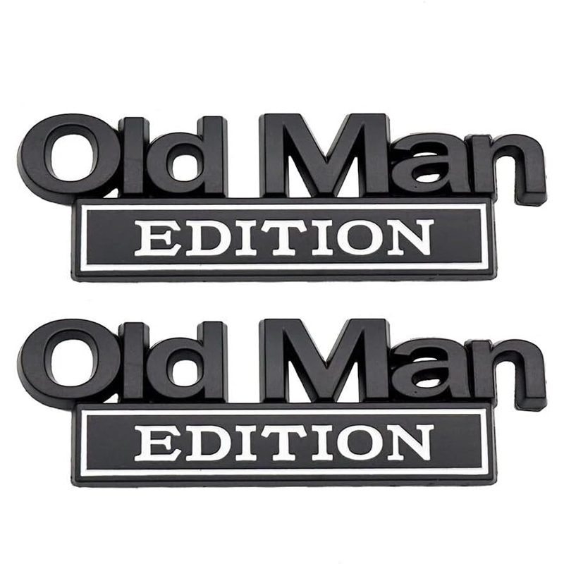 2pack Old Man Edition Emblems, Seabee Emblem 3D Badge Decal Car Truck SUV,Refrigerator Sticker,Window Display Stickers,Bicycles, Laptops, Fridges photo 5