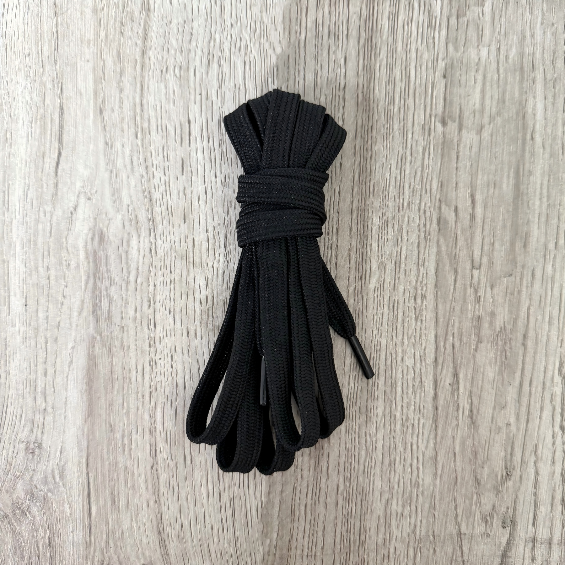 Flat Solid-Color Nylon Ribbon Shoelaces photo 2