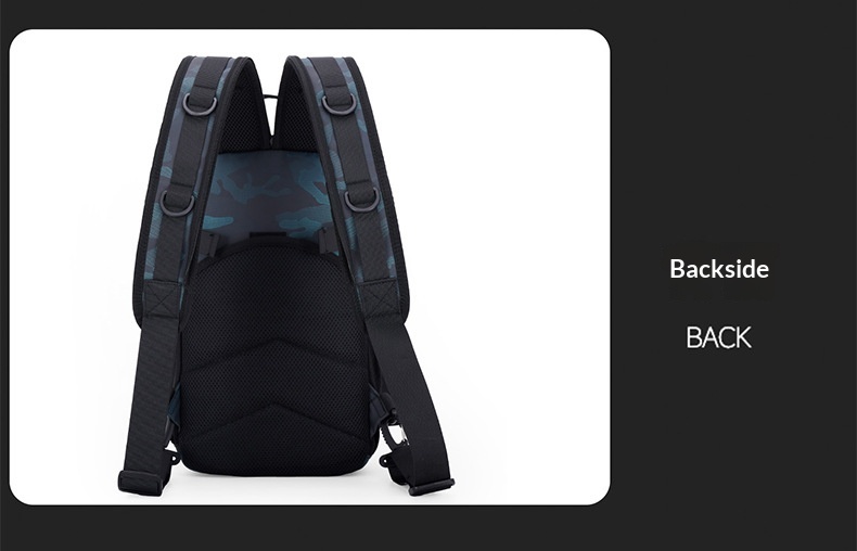 Outdoor Lure Bag New Multi-Functional Single & Double Shoulder Fishing Gear Backpack Camouflage Lightweight Handheld Fishing Equipment Storage Bag - Blue photo 6