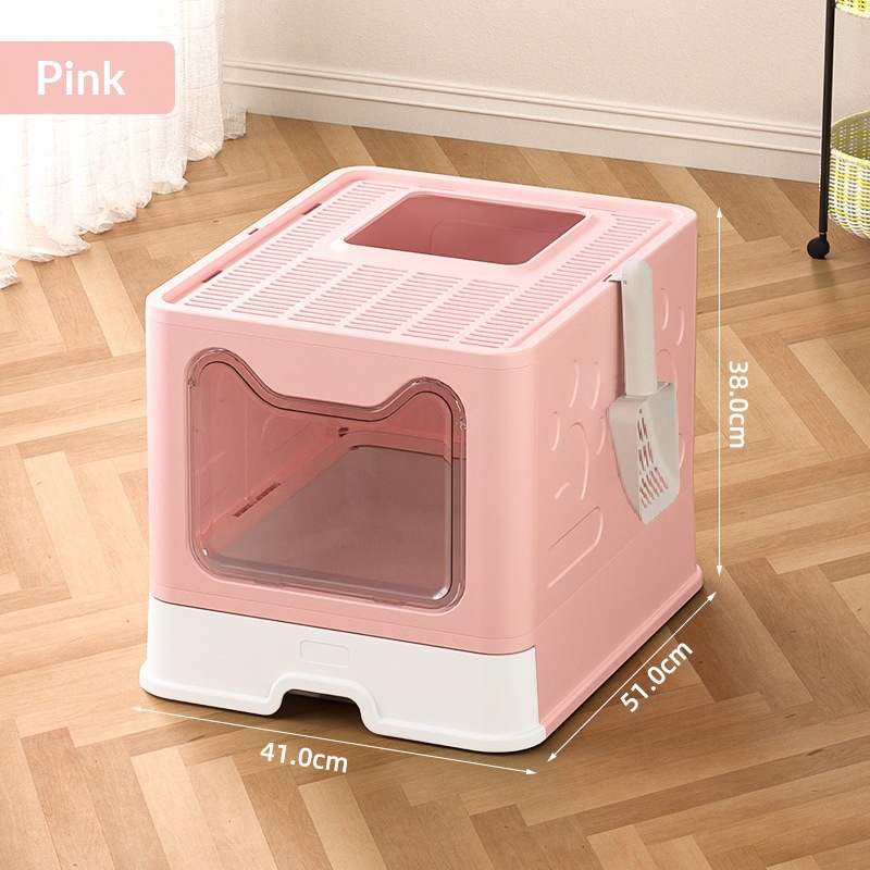 Extra-large Enclosed Drawer-Type Odor-Control Cat Litter Box photo 2