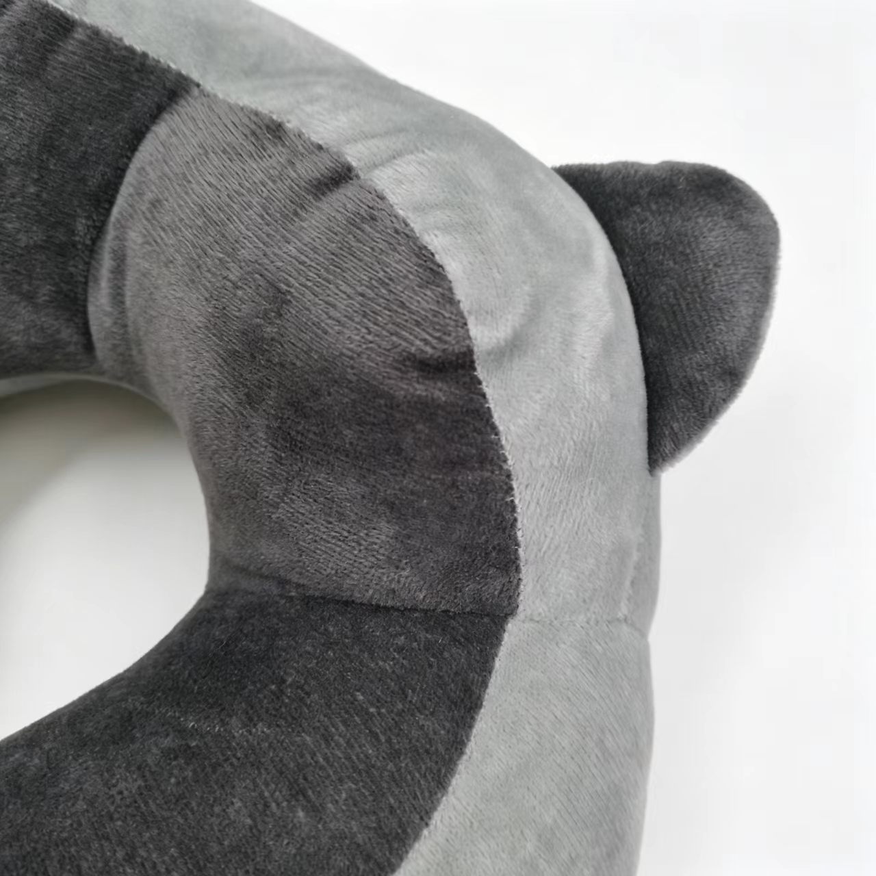 Cartoon Raccoon U Neck Pillow, Soft Plush Animal Travel Pillow With Ears, Comfort Neck Rest Cushion For Kids  Adults photo 1
