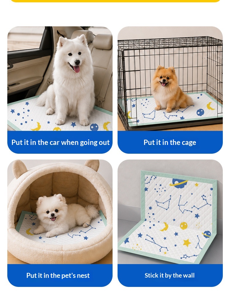 Self-Adhesive Absorbent Pet Pee Pads For Dogs & Cats. photo 2