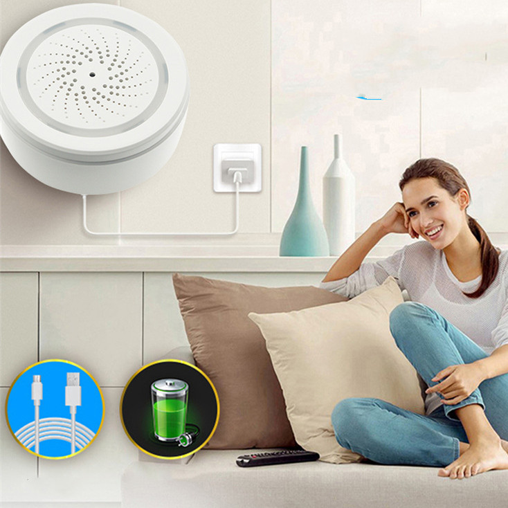 Wifi Alarm Household Wireless Smart Sound And Light Alarm photo 1