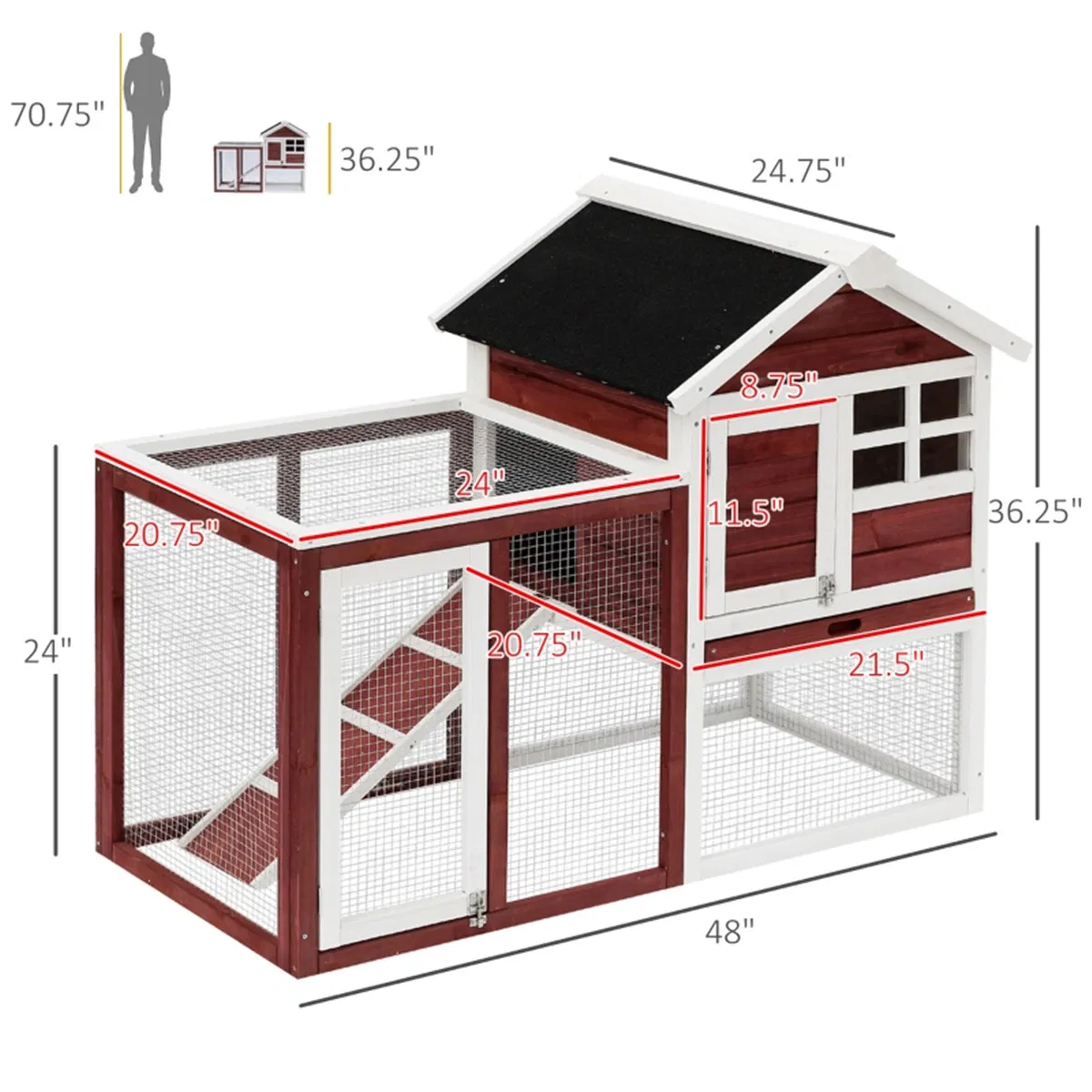 Small Animal Cage /Rabbit Hutch ( Amazon Shipping)(Prohibited by WalMart) photo 3