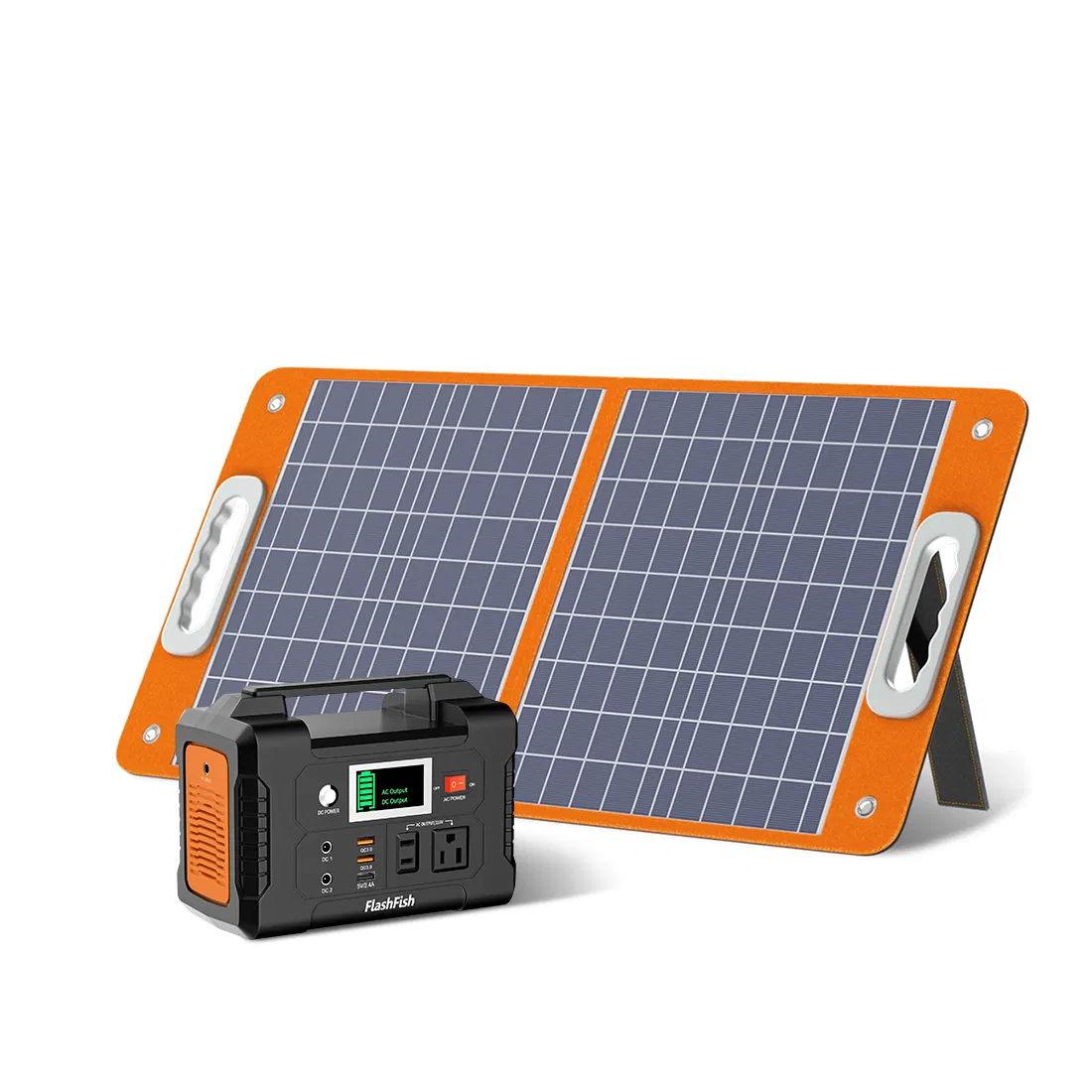 200W Portable Power Station, FlashFish 40800mAh Solar Generator with 110V AC Outlet/2 DC Ports/3 USB Ports, USB-C/QC3.0 for Phones, Tablets On Camping Van RV Road Trip photo 1