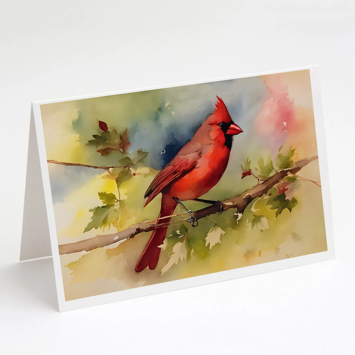 Cardinal Greeting Cards Pack of 8 Blank Cards with Envelopes Whimsical A7 Size 5x7 Blank Note Cards photo 1