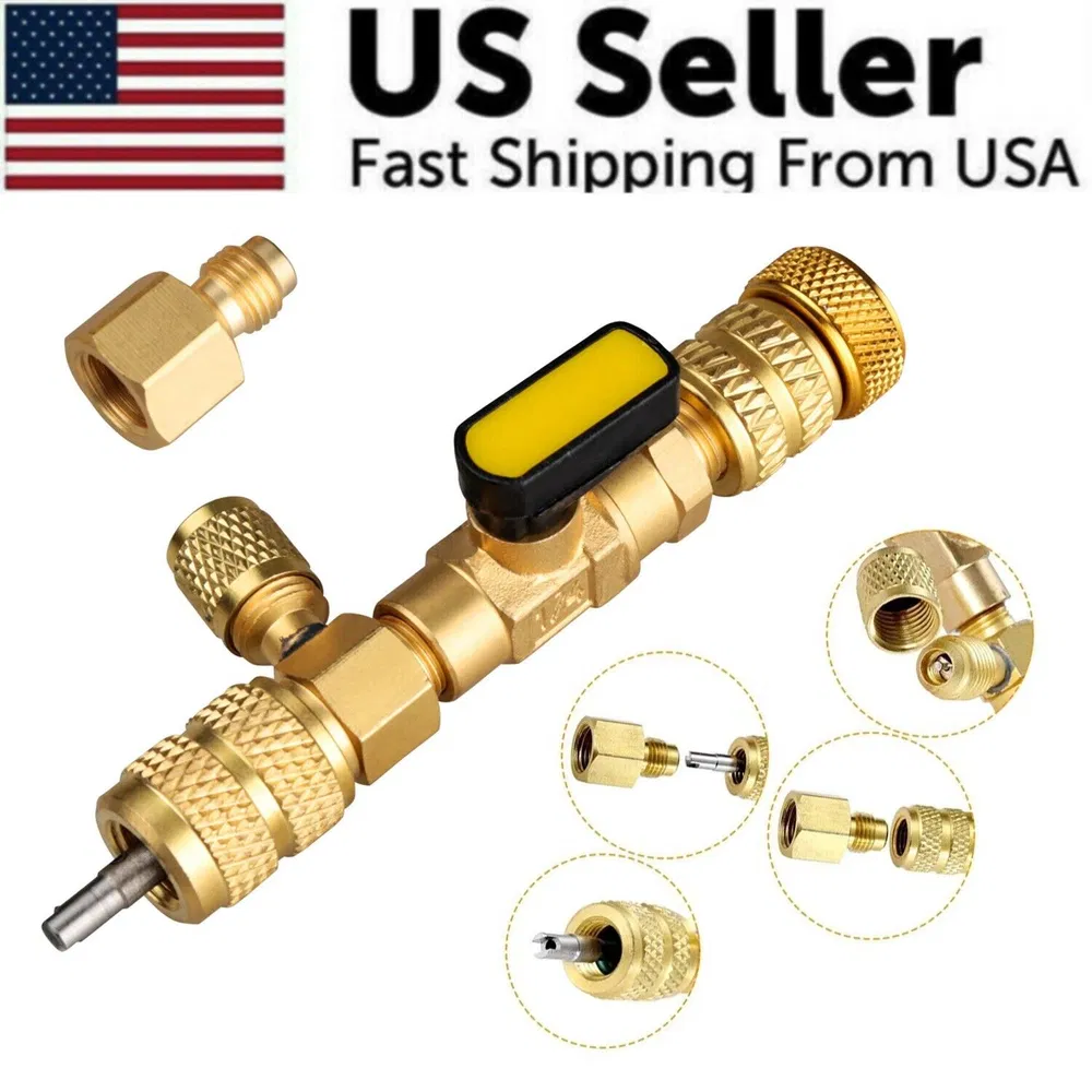 HVAC Tool AC Schrader Valve Core Remover Dual Size 1/4 and 5/16 Port Installer photo 2