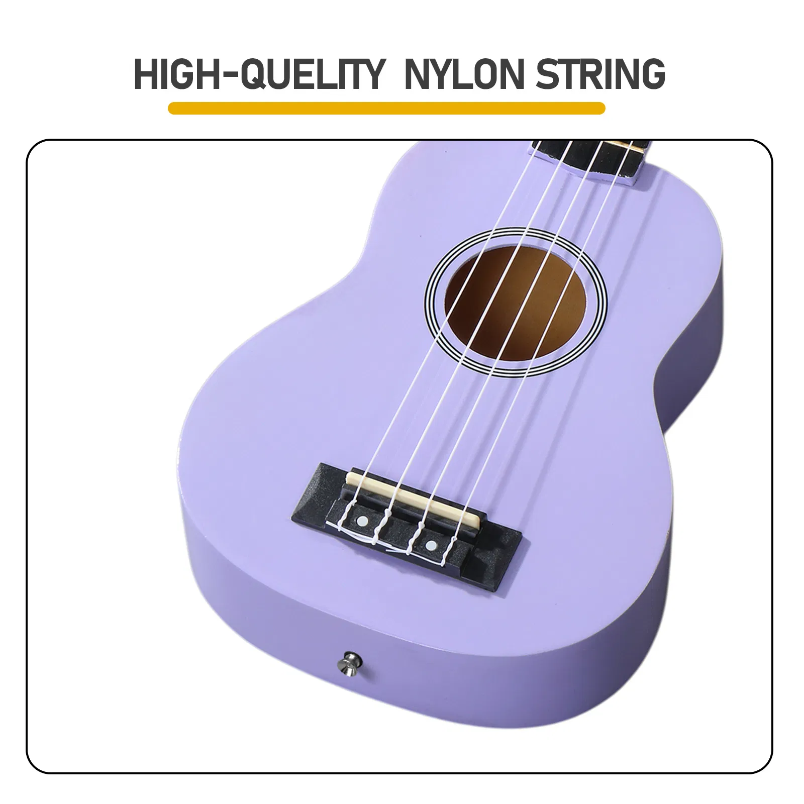 21in Linden wood body rosewood fingerboard ukulele, cotton bag, capo, strap, picks*2, tunerStringsDust cloth photo 2