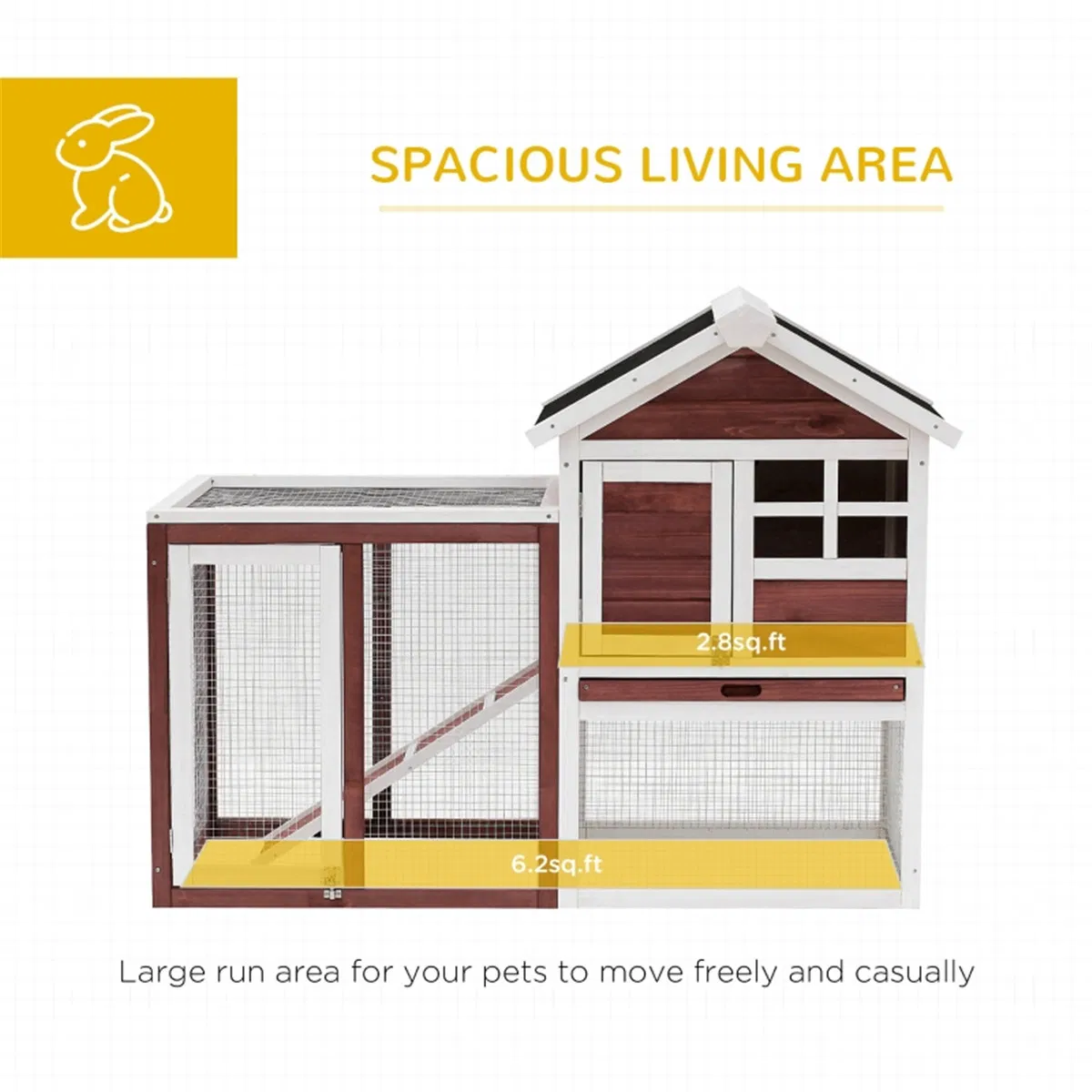 Small Animal Cage /Rabbit Hutch ( Amazon Shipping)(Prohibited by WalMart) photo 5