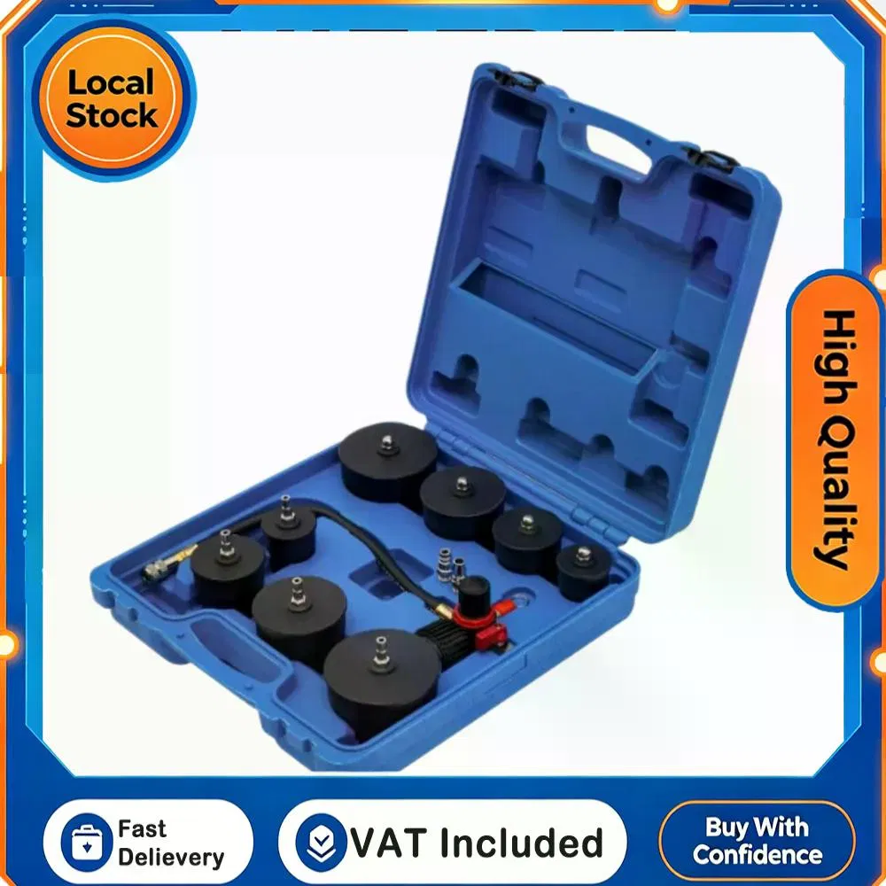 8PCS Turbo System Leak Tester Kit Turbocharger Boost Leak Test Detector Tool For Most Cars Professional Automotive Diagnostic Equipment photo 1