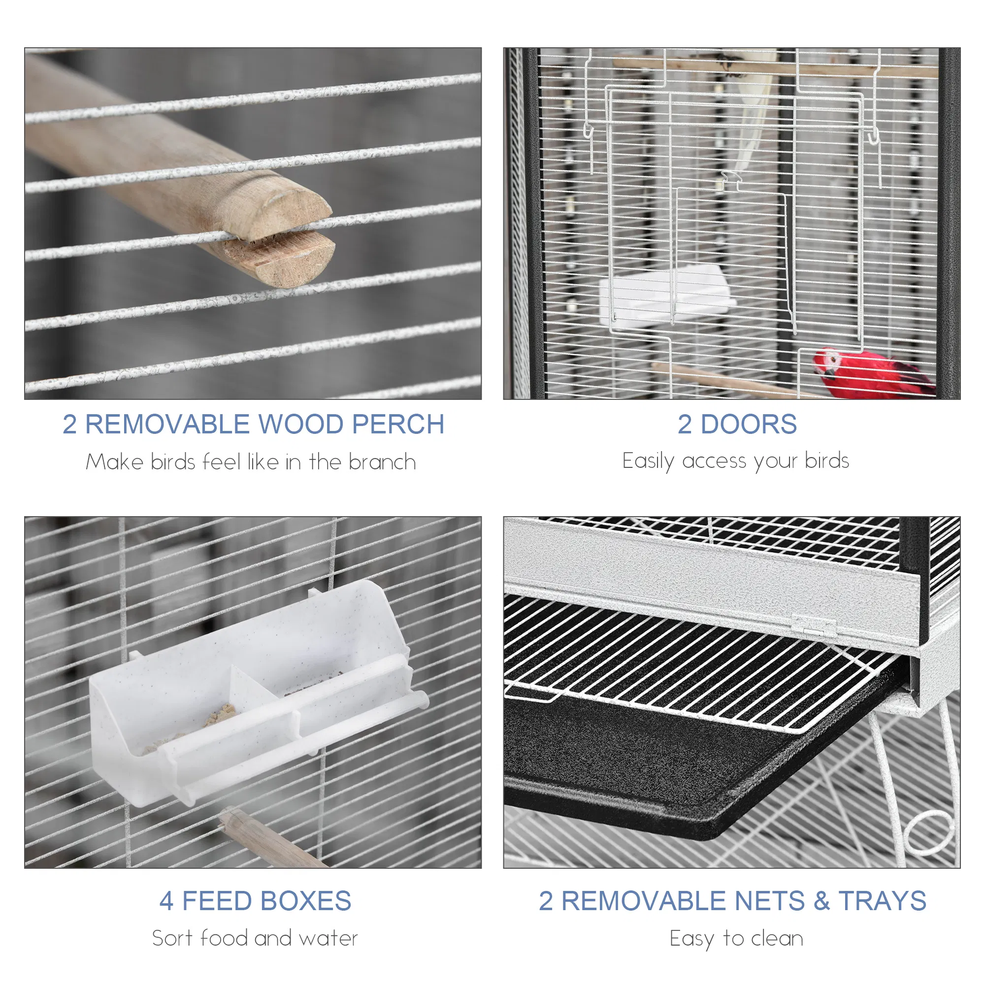 Bird Cage Starter Kit with Detachable Rolling Stand photo 5