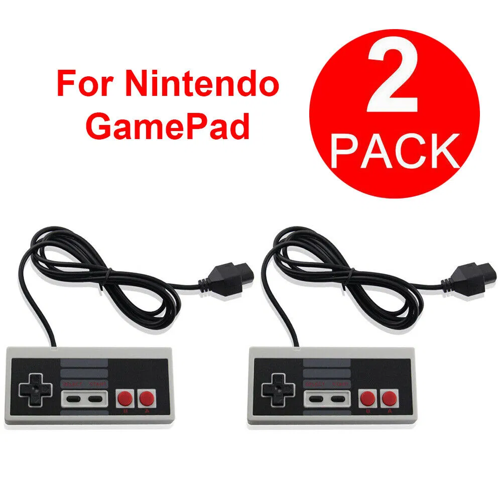 2 Pack Controller For NES-004 Original Nintendo NES Vintage Console Wired Gamepd photo 7