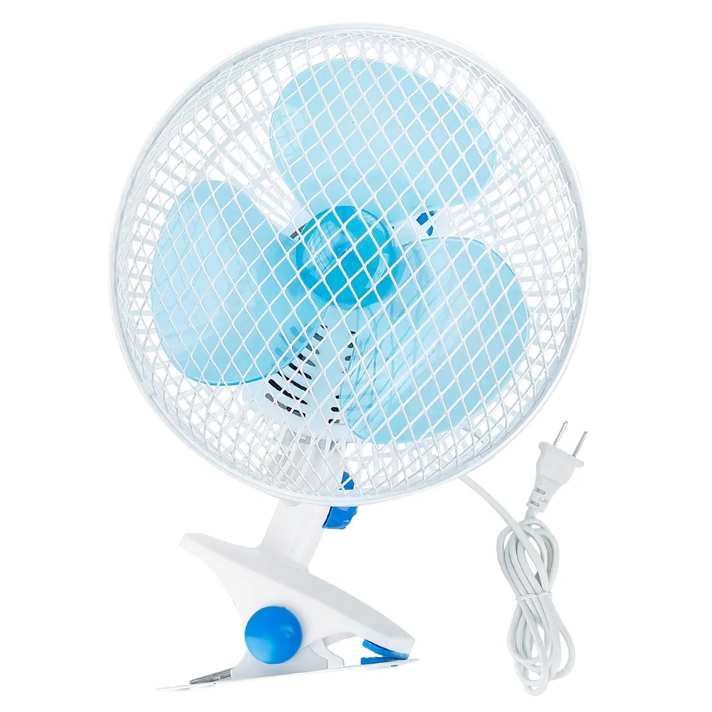Clip On Fan 2 Speeds Quiet Clamp Fan Adjustable Tilt Auto Shaking Fan Wall Mount Personal Fan photo 2