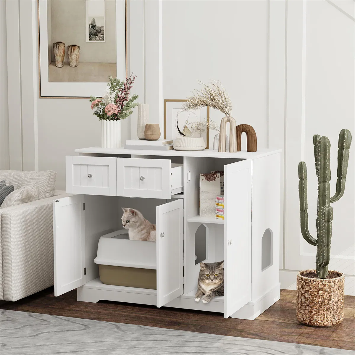 Cat Litter Box, Cat Litter Box Enclosure photo 1