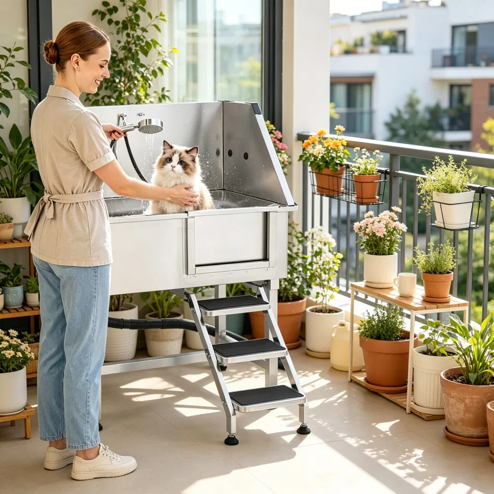 Stainless Steel Dog Washing Station photo 1