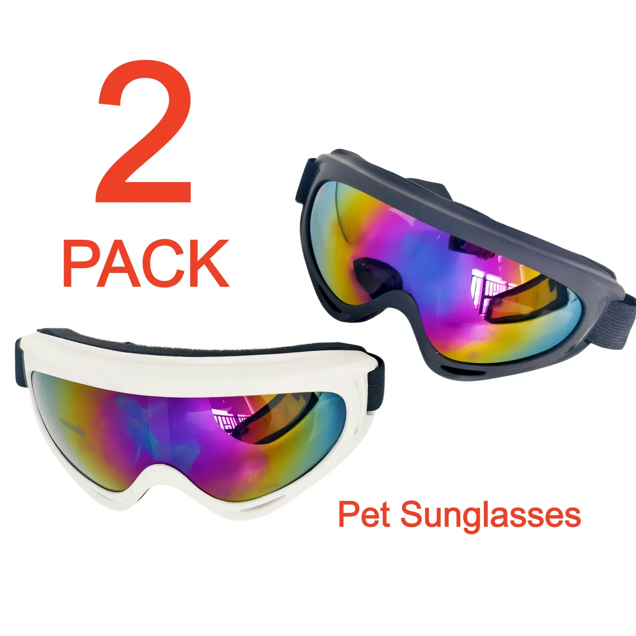 2 Pack Pet Protection Dog Sunglasses Pet Goggles Windproof Eye Wear Adjustable Dog Goggles (US Logistics only For USPS.TK/TMEU only For self-pickup) photo 1