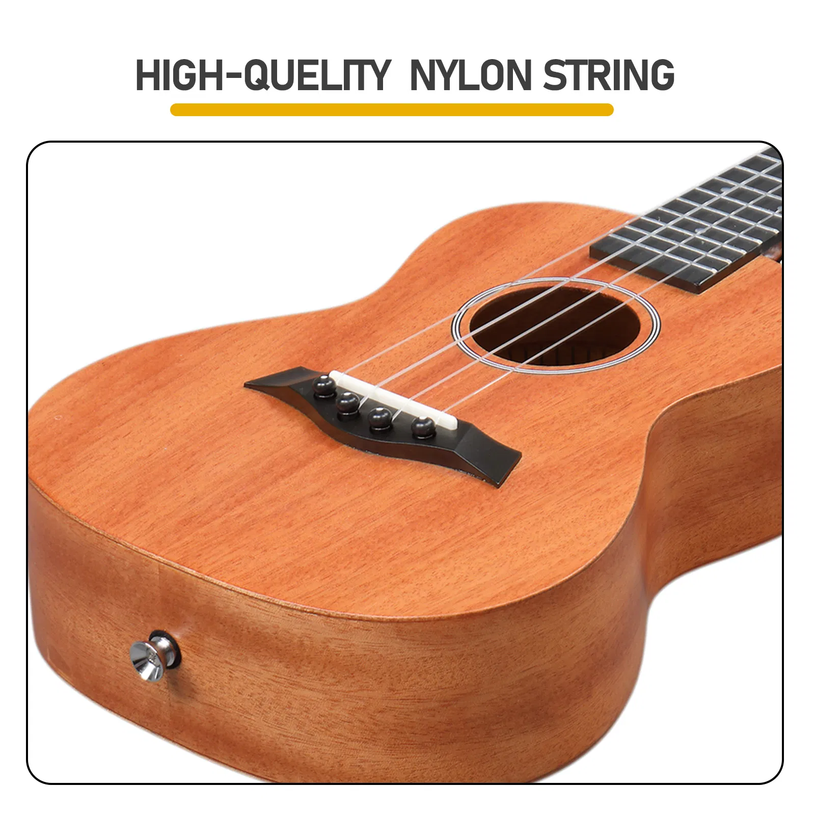 21in mahogany body rosewood fingerboard ukulele, cotton bag, capo, strap, picks*2, tunerStringsDust cloth photo 7
