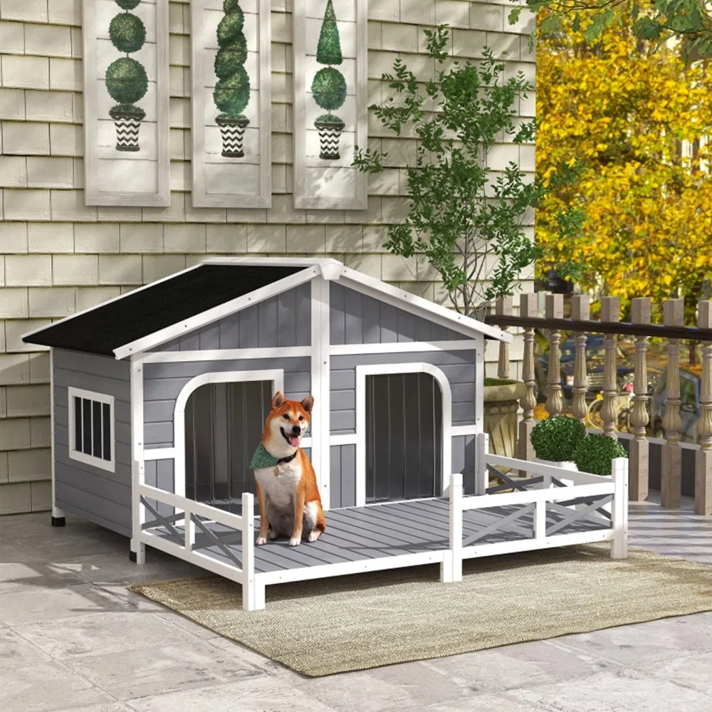 Dog House- Gray, White ( Amazon Shipping)(Prohibited by WalMart) photo 2