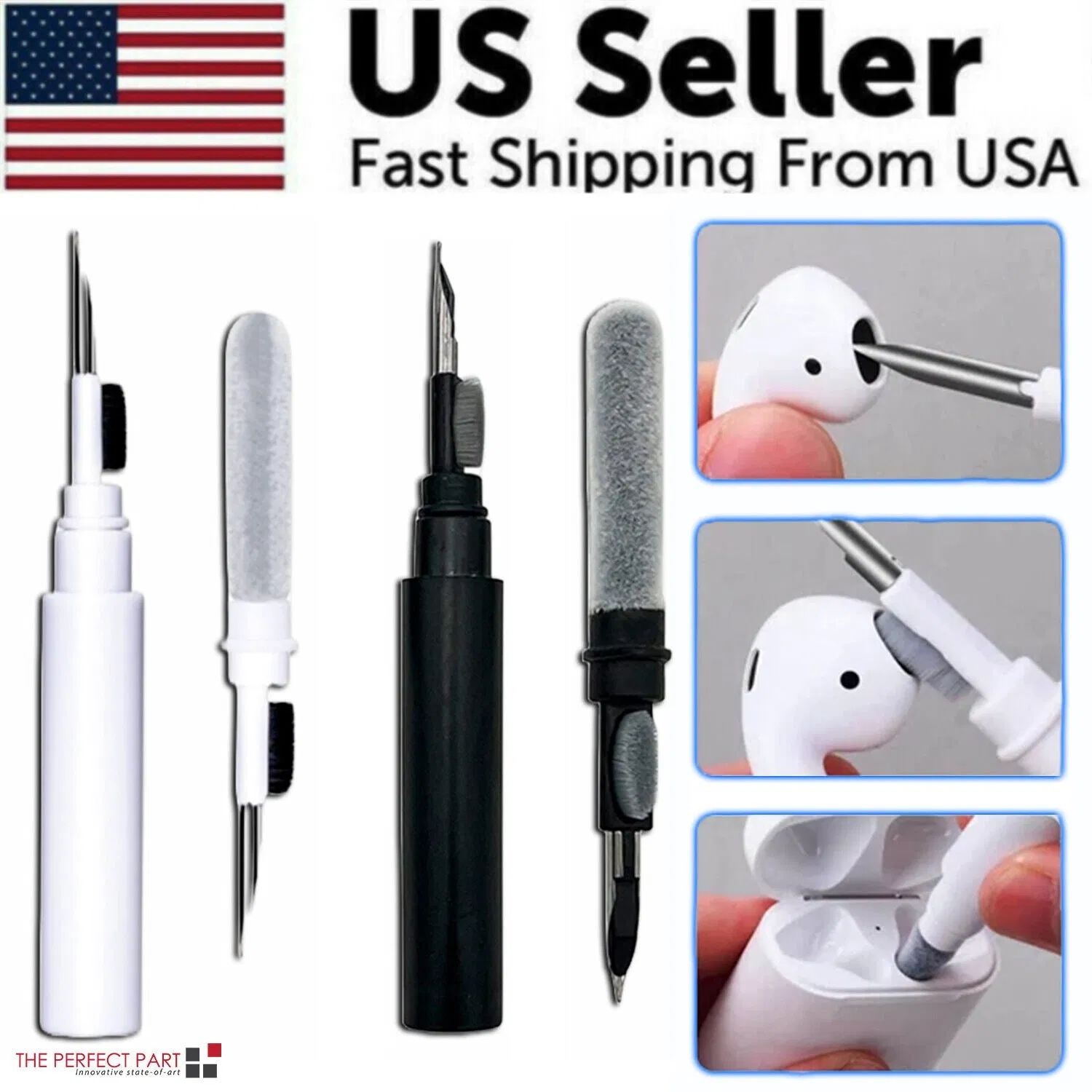 Cleaning Pen For Airpods Pro 1 2 Earphones Cleaner Kit Soft Brush Case Earbuds photo 1