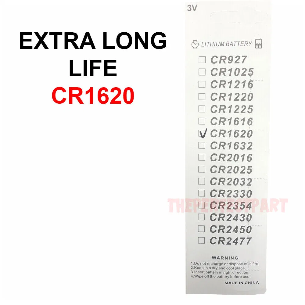 5 PCS CR1620 Lithium Battery 3V Button Cell Watches Pagers Calculators LONG LIFE photo 8