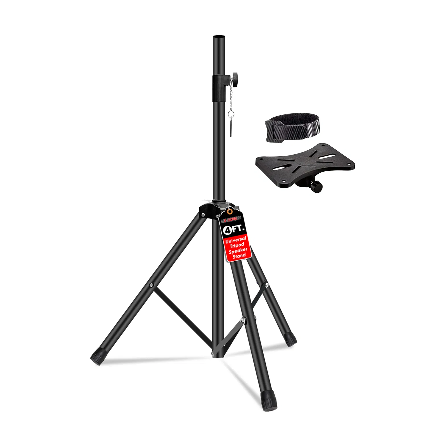 5 Core Speaker Stand Tripod Floor Adjustable Up to 48 Inch DJ Studio Monitor Stands Short Pole Mount photo 1
