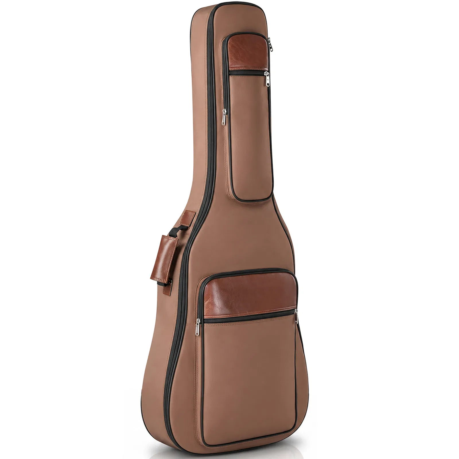 600D Extra-Thick Oxford Cloth Acoustic Guitar Bag with 10mm Sponge Padding Brown (Fits 41/40-inch Guitars) photo 2