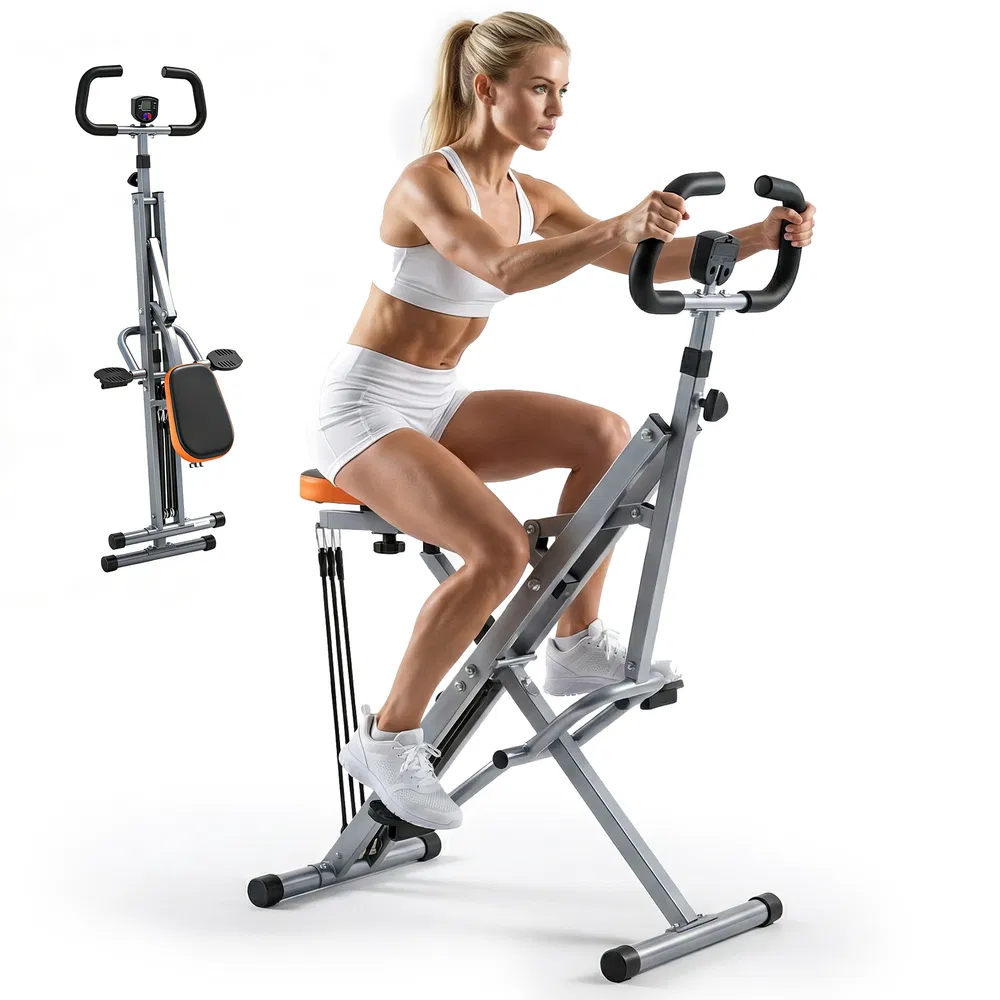 Home squat machine, a 330-pound weight-bearing lower body exercise equipment with adjustable resistance, foldable fitness machine photo 7