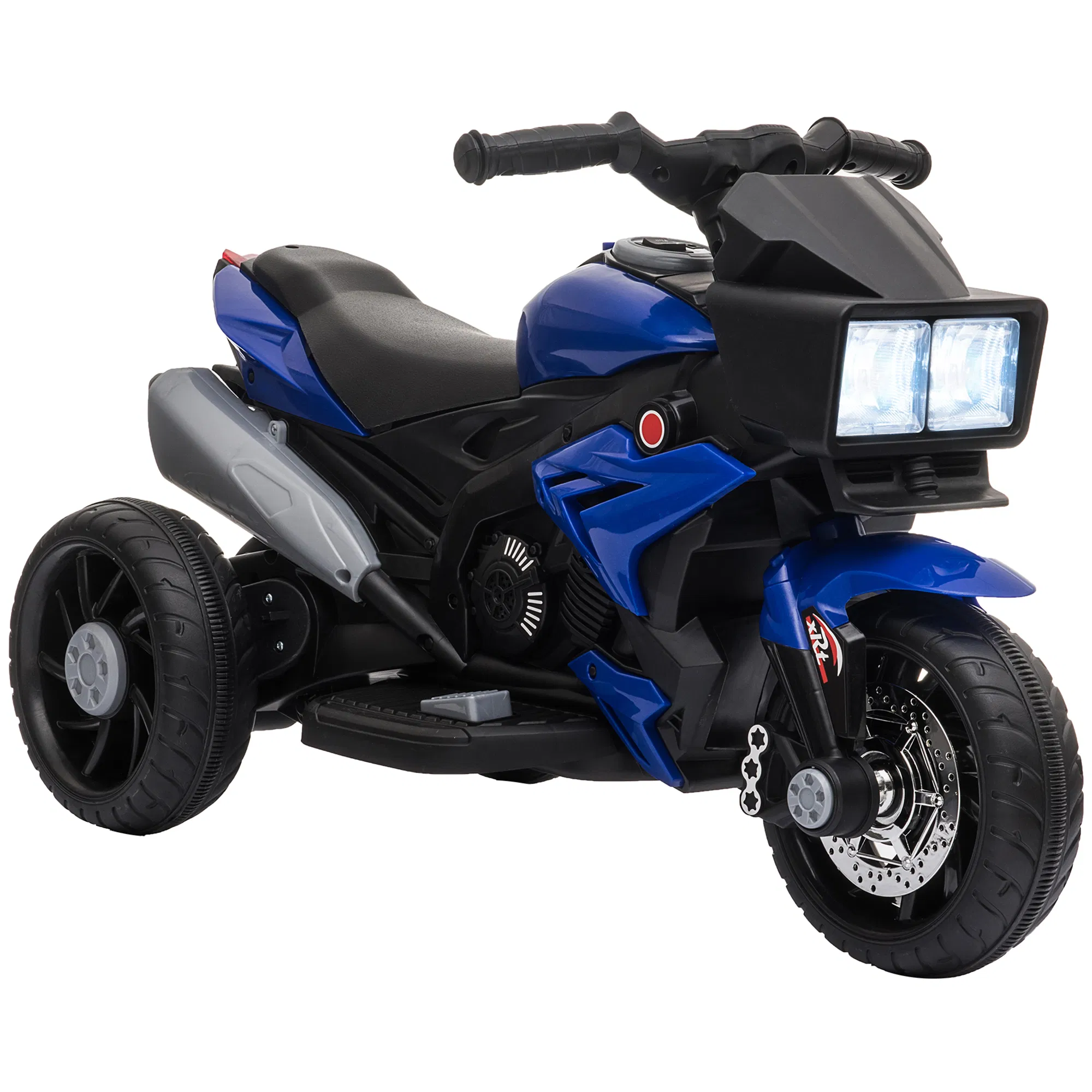 Kids Electric Pedal Motorcycle Ride-On Toy 6V Battery Powered w/ Music Horn Headlights Motorbike for Girls Boy Blue photo 1