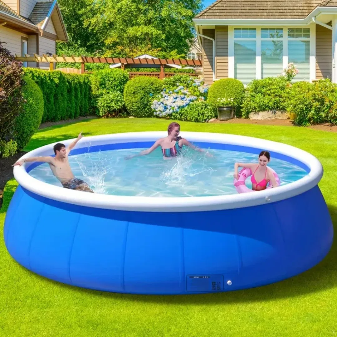 Inflatable swimming pool 244*63 butterfly inflatable coil mesh pool photo 7