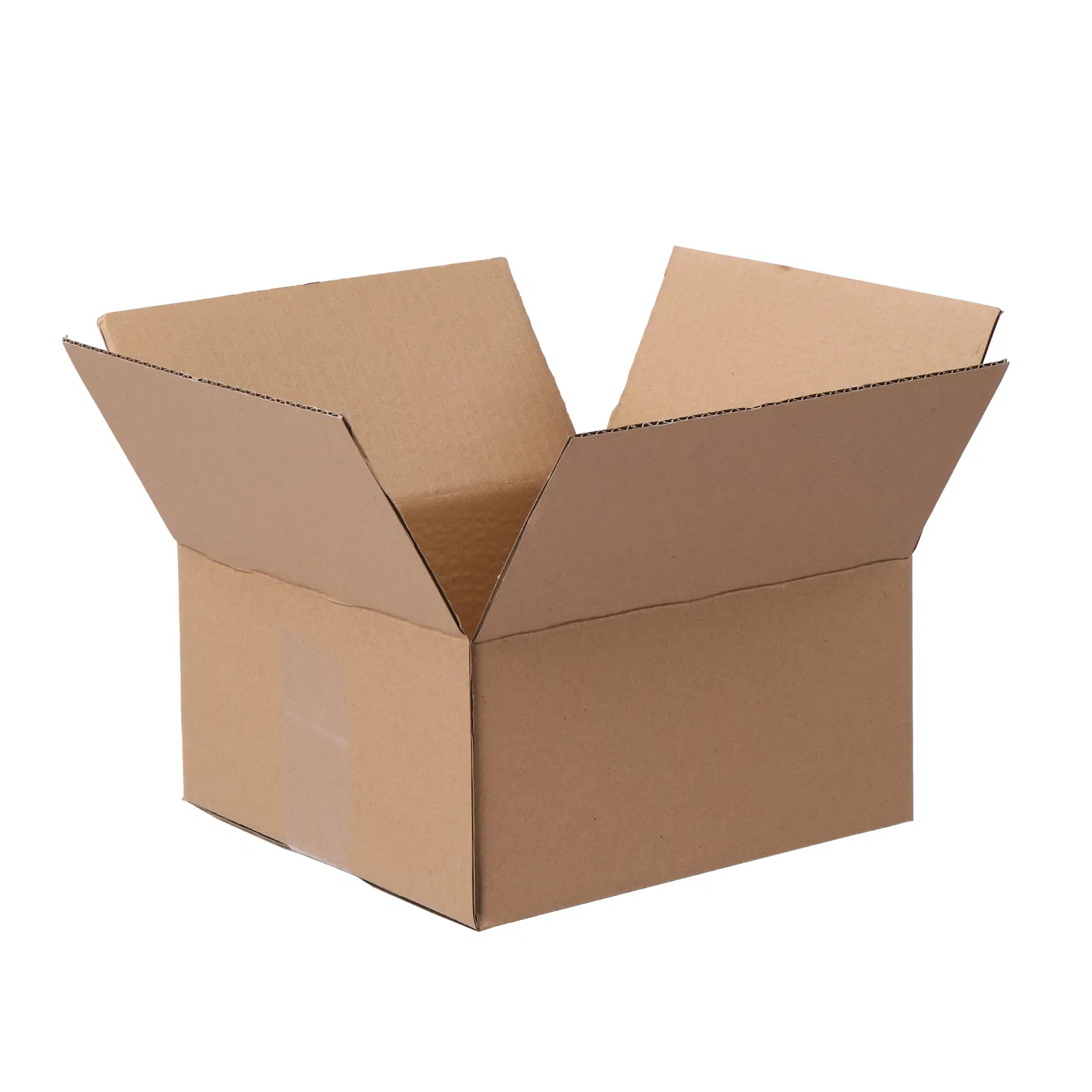 100 pieces, 8" x 8" x 4" (20.3x20.3x10.2cm) thick 2.6mm corrugated cardboard box, brown in color like kraft paper photo 1