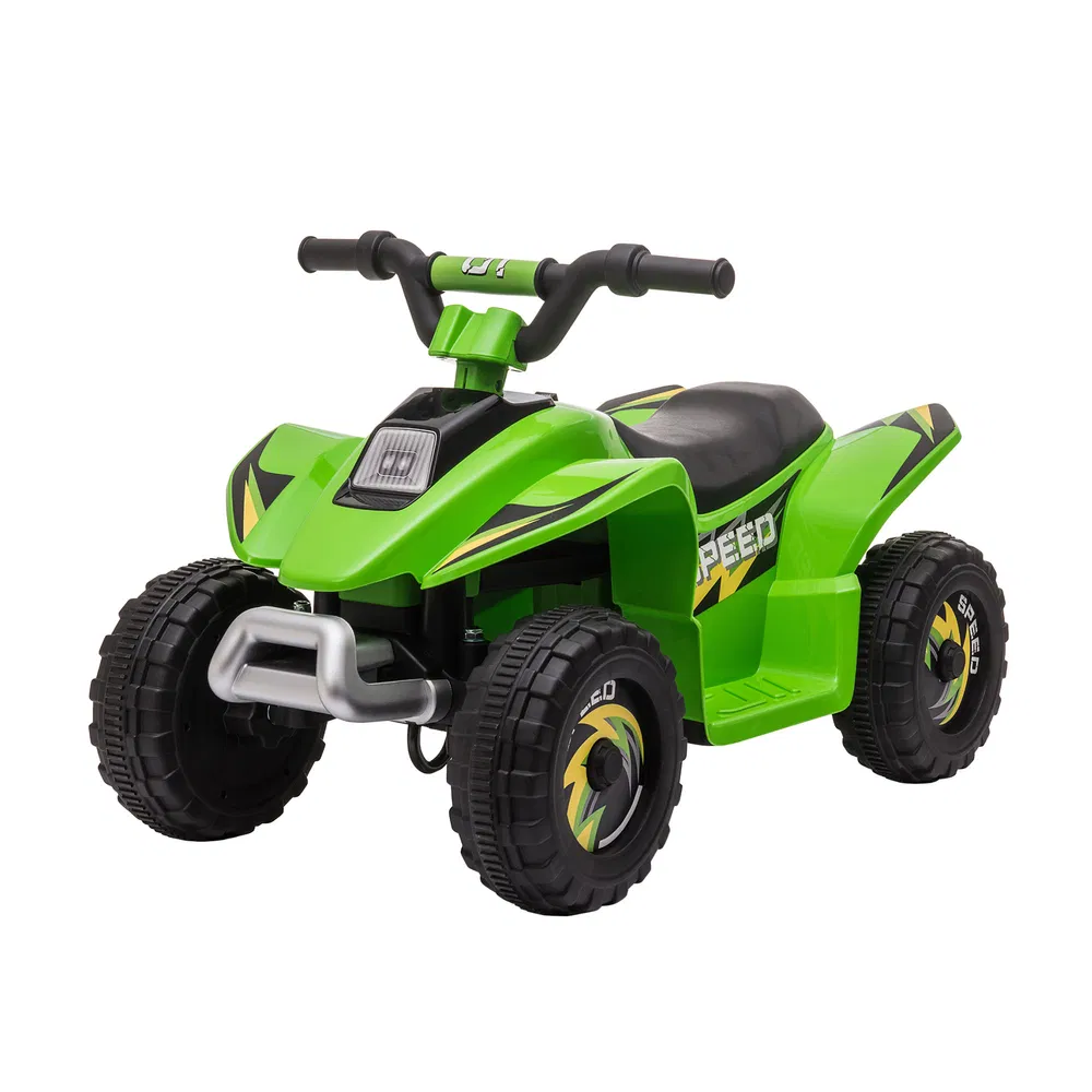 Kids Ride on ATV, 6V Battery Powered Quad Car with Forward, Reverse Switch, for Boys Girls 18-36 Months, Green photo 2