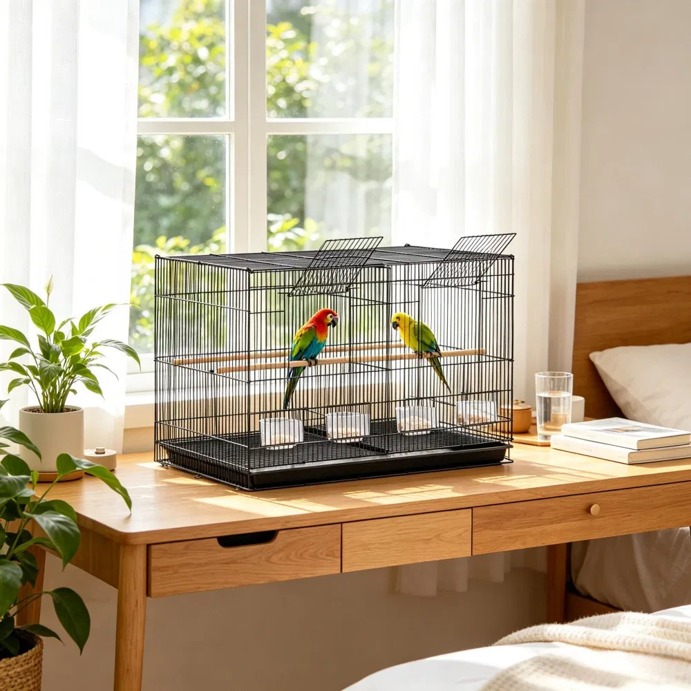Bird Cage with Easy to Clean 760 X 460 X 455 Mm photo 4