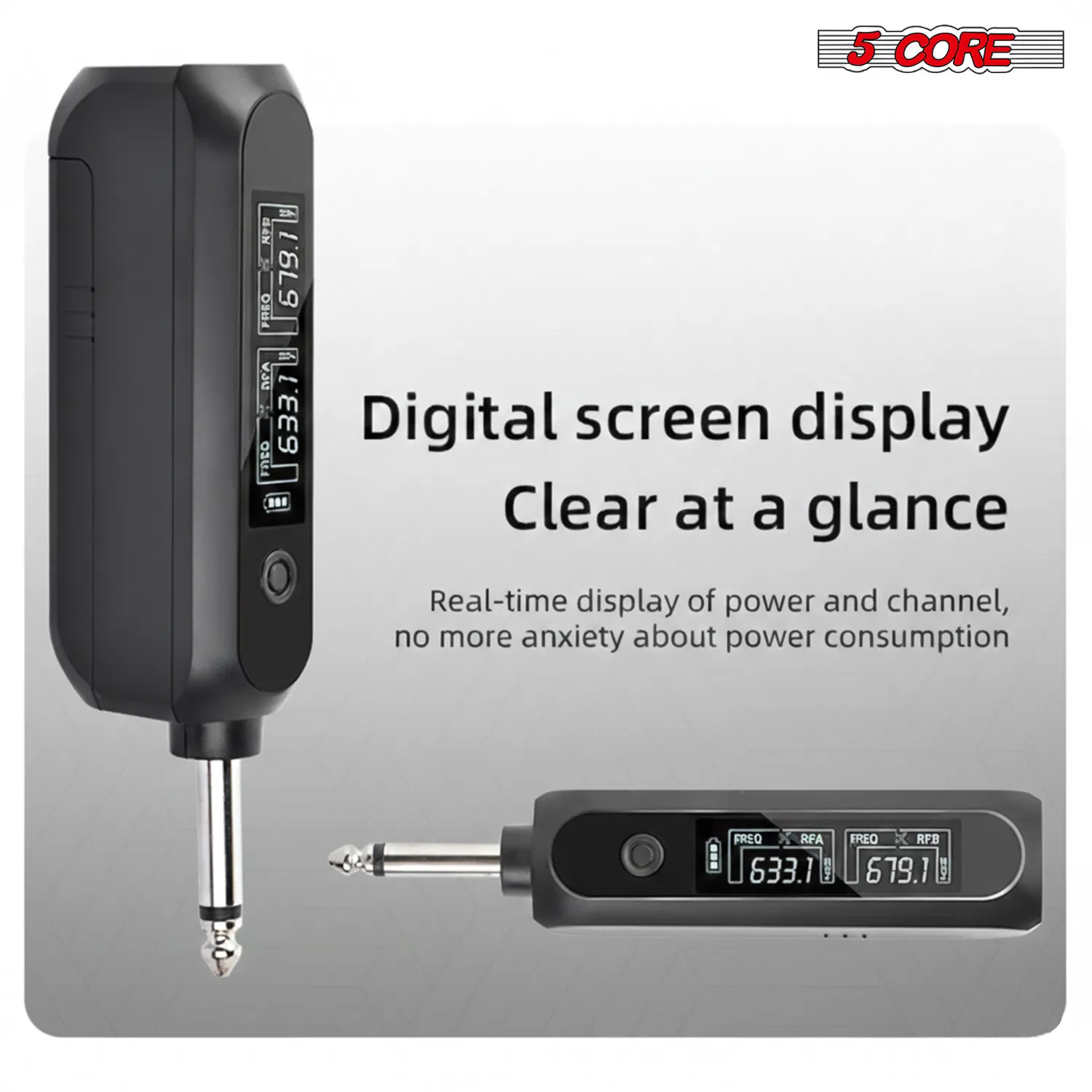 5 Core Wireless Microphone System Pair Professional Mic for Stage Studio photo 5