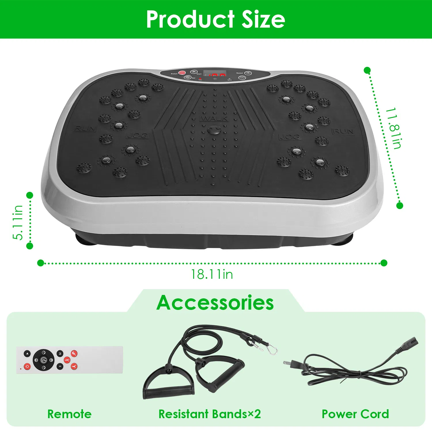 Home Use Vibration Exercise Platform for Lymphatic Drainage & Muscle Pain Relief, High Efficient Fat Burning Vibration Machine for Beginner & Advanced photo 8