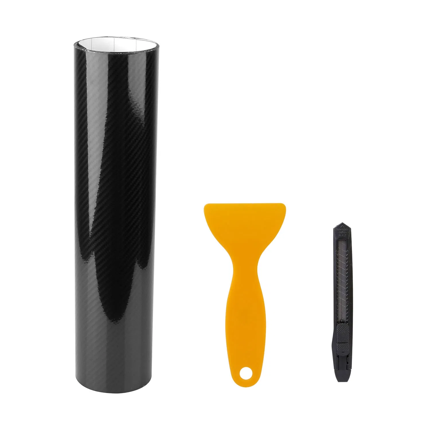 Black 7D Carbon Fiber Car Wrap High Gloss Vinyl Wrap Film Roll Bubble Free Air Release for Cars Laptops Phones photo 3