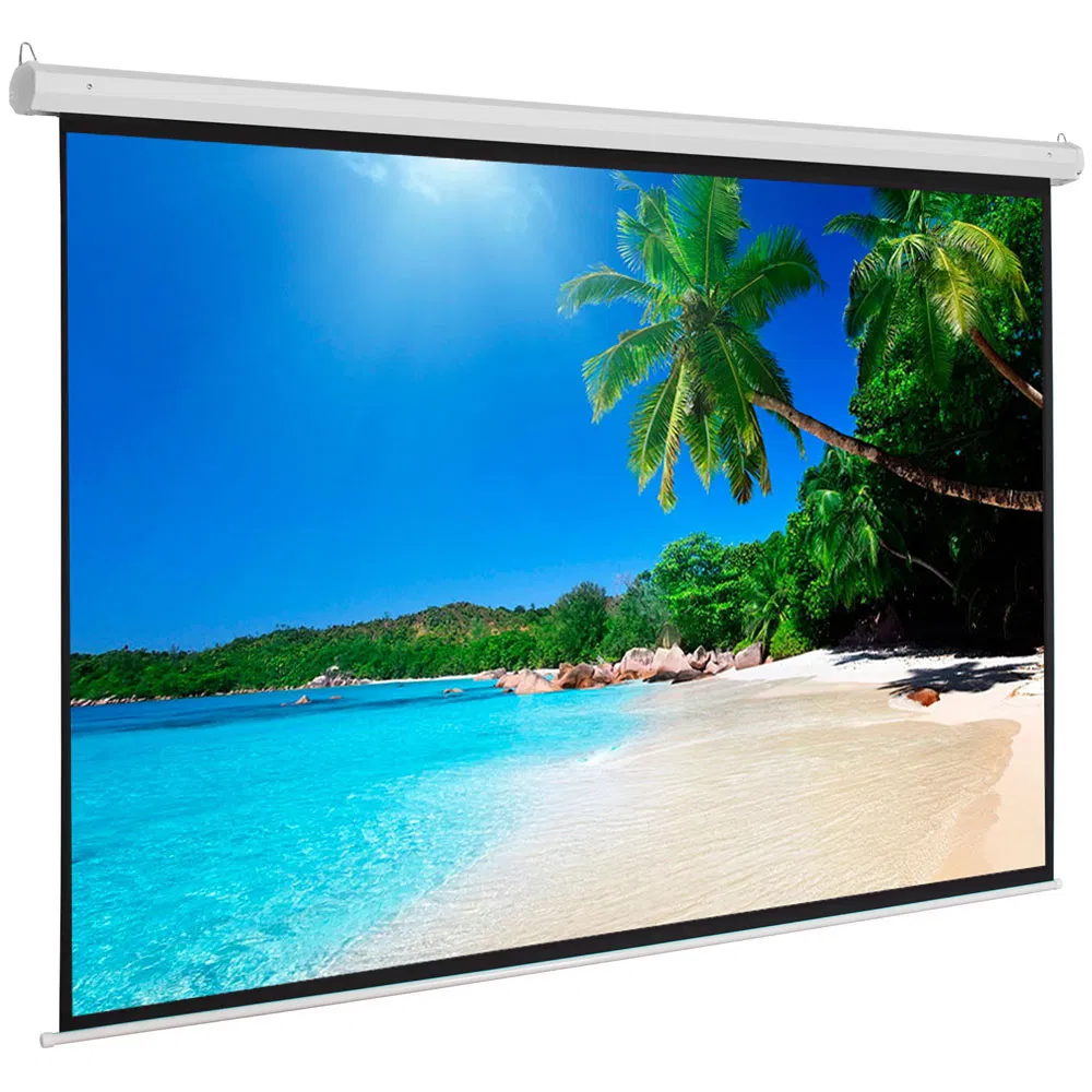 100 INCH 4:3 Manual Projector Screen Matte White photo 1