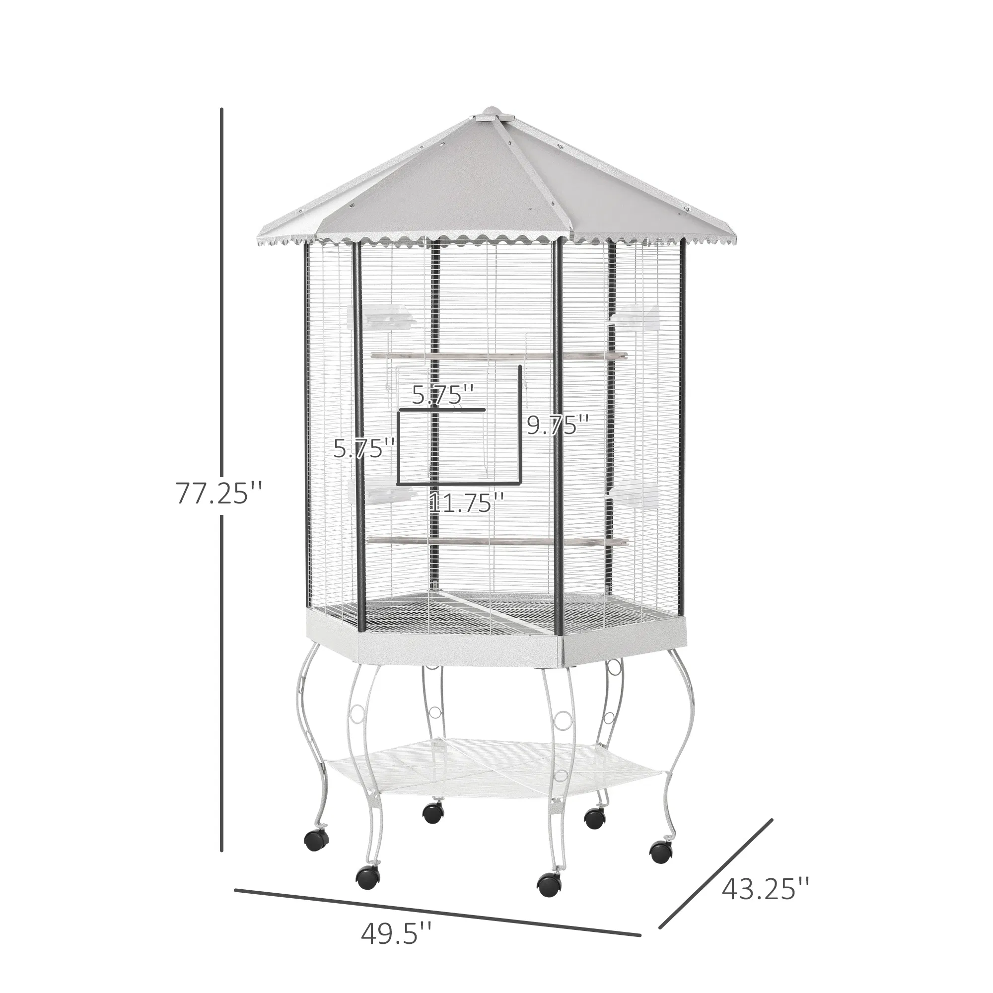 Bird Cage Starter Kit with Detachable Rolling Stand photo 2