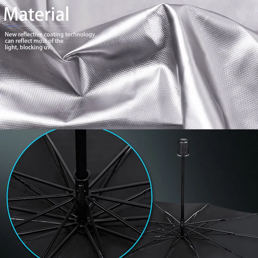 57" Car Windshield Sun Shade Foldable Umbrella Front Window Cover Visor Umbrella photo 7