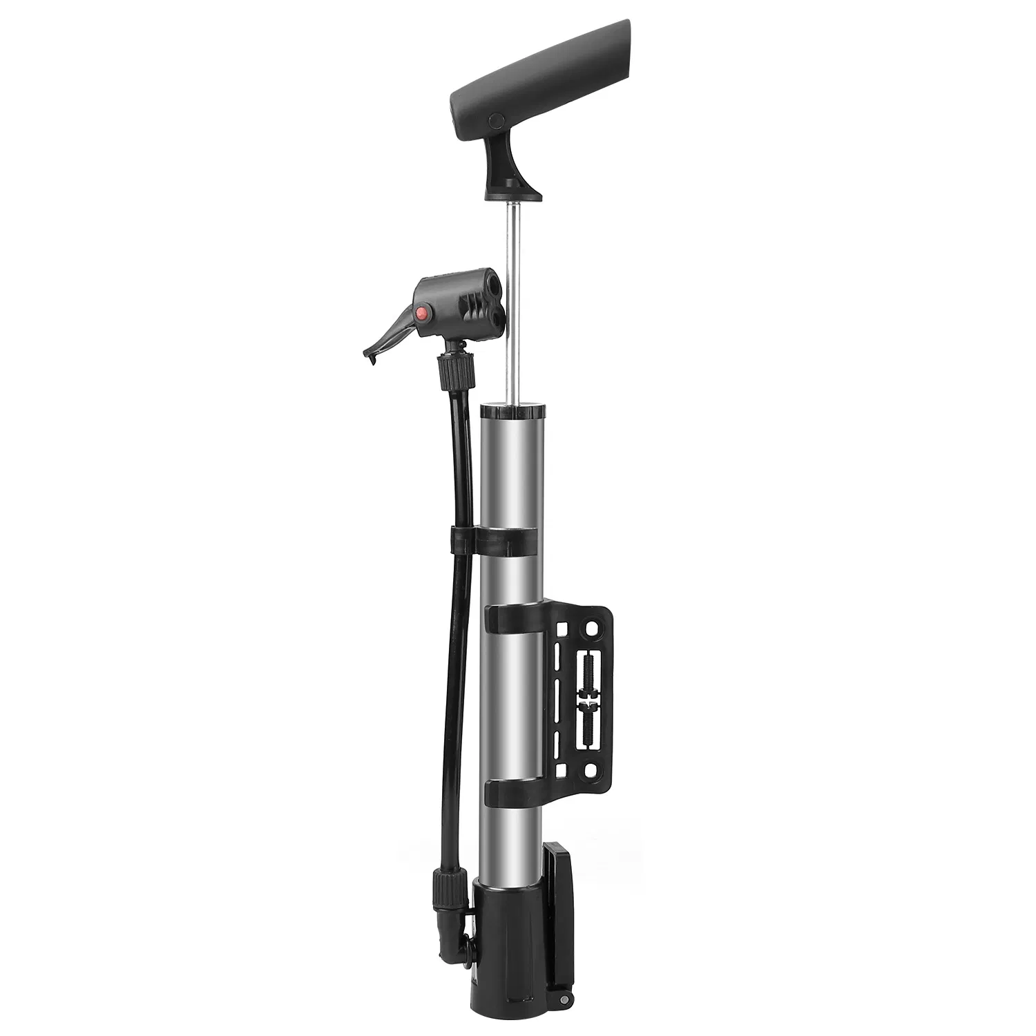 Mini Bike Pump Portable Bicycle Tire Inflator Ball Air Pump w/ Mount Frame For Mountain Road Bike photo 8