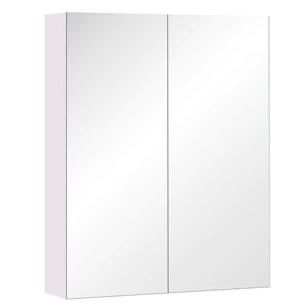 Wall Mount Medicine Cabinet with Mirror, Bathroom Mirror Cabinet Storage Organizer with Adjustable Shelf, Double Door Cupboard, Soft Closing, 23.5" x 29.5", Light Lilac photo 2