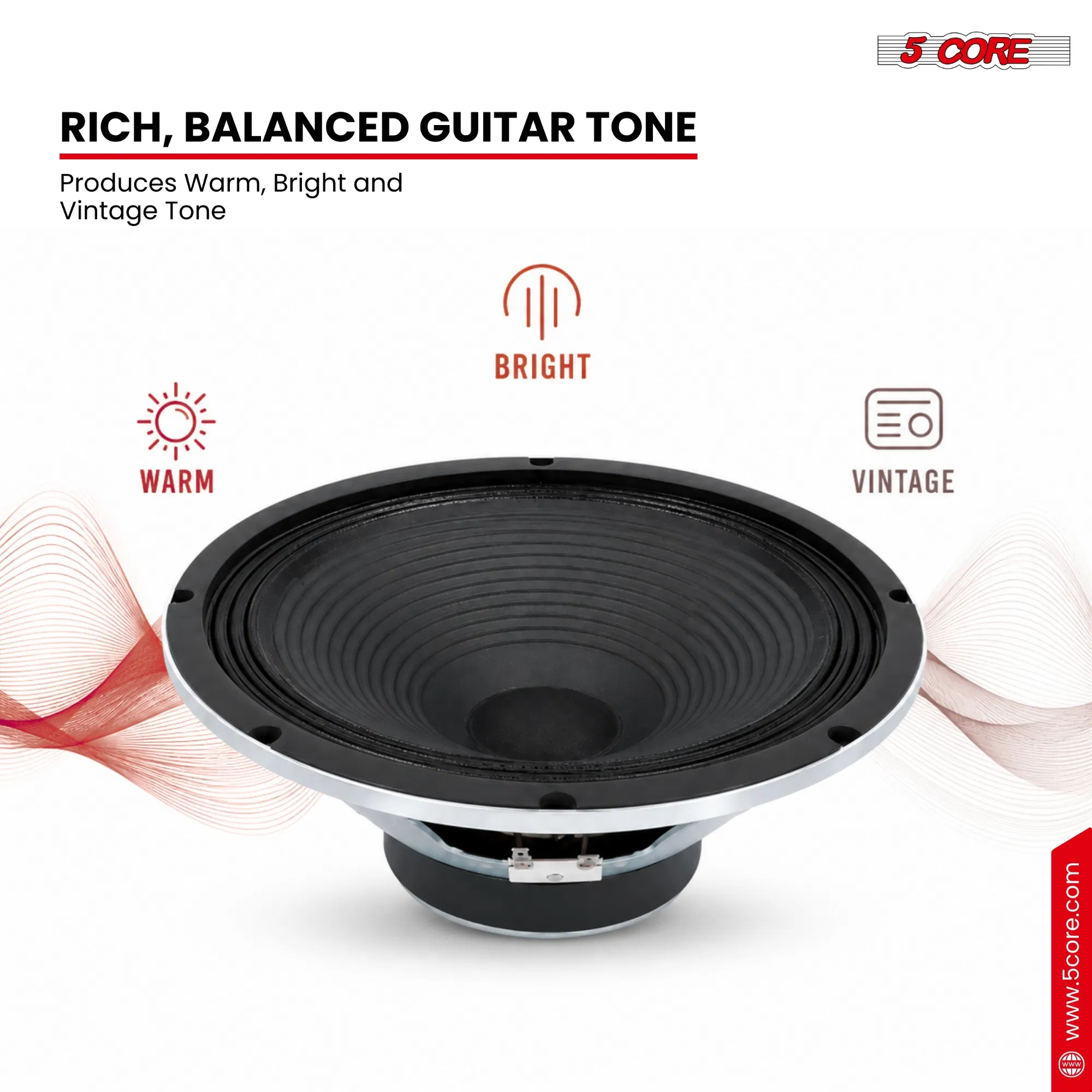 5Core 10" Guitar Speaker 300W 4/8/16 Ohm 40Oz Magnet 2" VC Amplifier Cabinet Driver photo 7