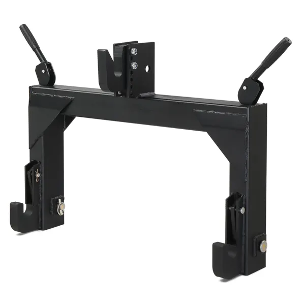 3 Pt Quick Hitch Adapter For Category 1 & 2 W/ Adjustable Bolt Tractor 3000lb,Black photo 4