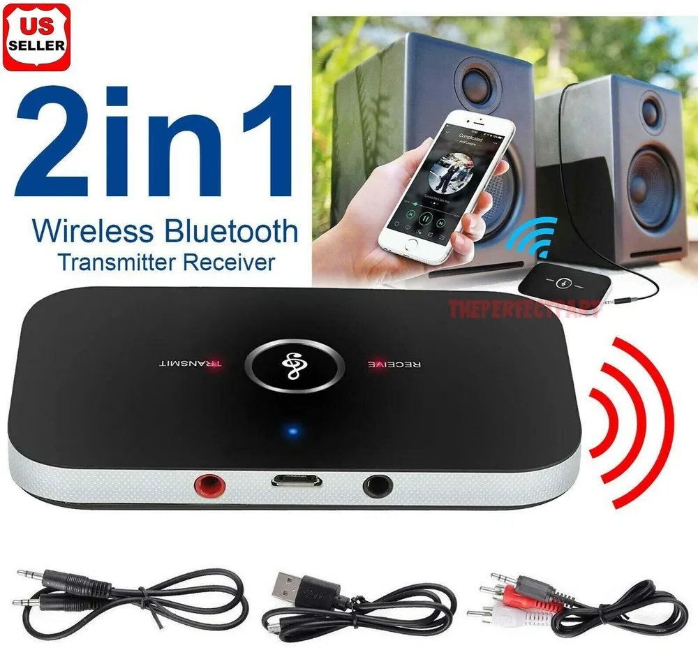 Bluetooth 5.0 Transmitter Receiver 2 IN 1 Wireless Audio 3.5mm Jack Aux Adapter photo 2