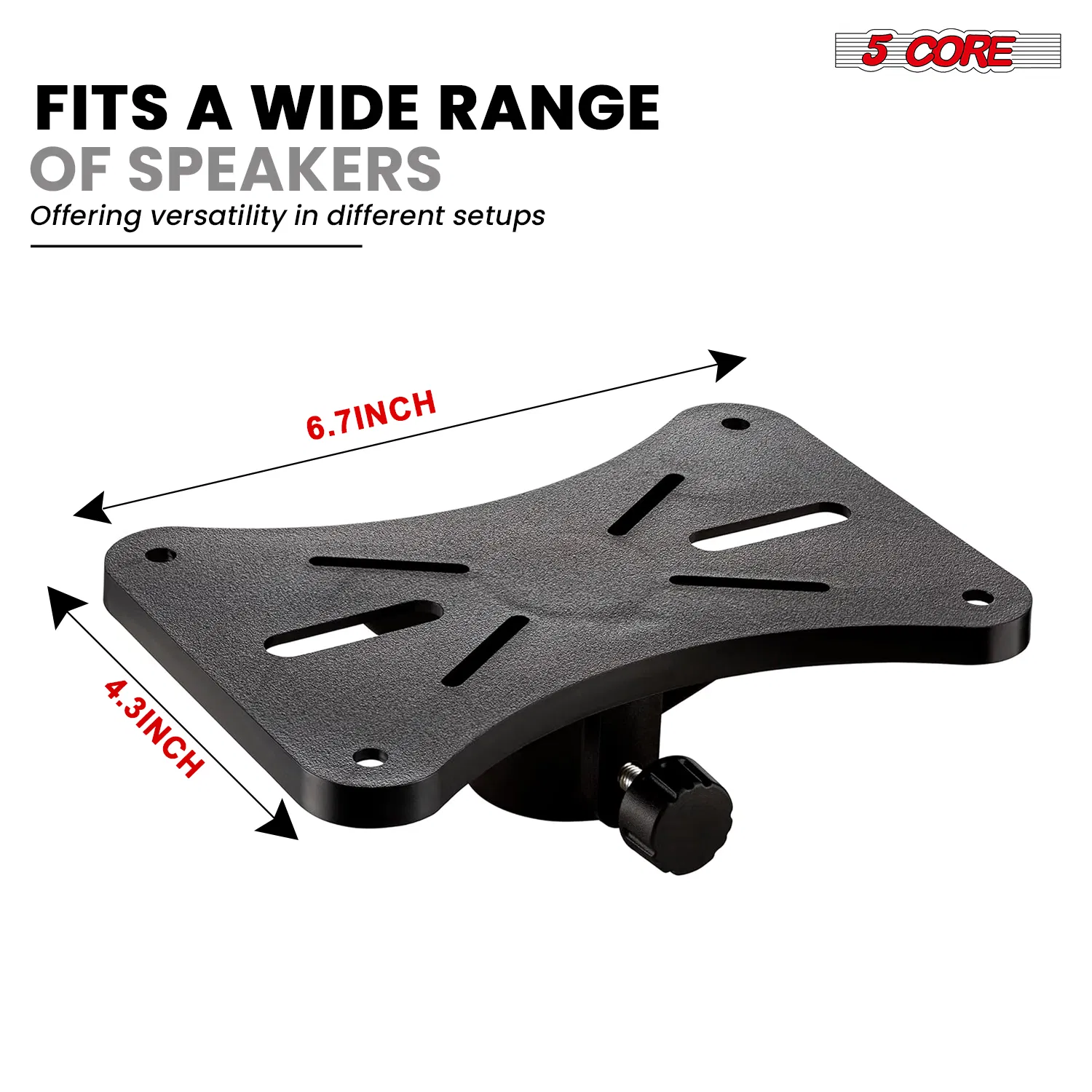 5 Core Speaker Stand Tripod Floor Heavy Duty Adjustable Up to 72 Inch DJ Studio Monitor Stands Pole Mount photo 5